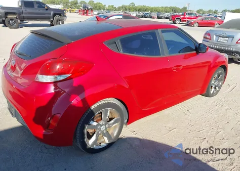 2012 Hyundai Veloster Base W/Gray from USA, damaged, VIN KMHTC6AD0CU074696